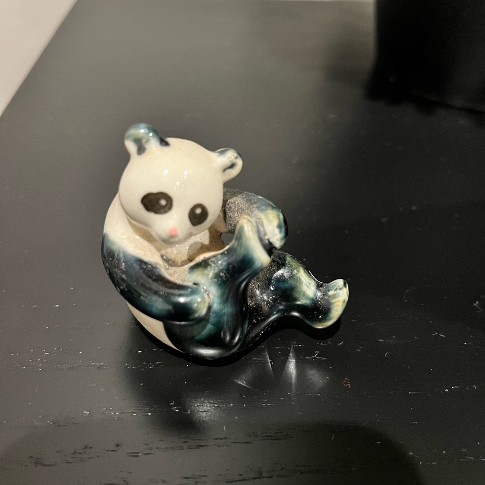 Ceramic Panda Figurine